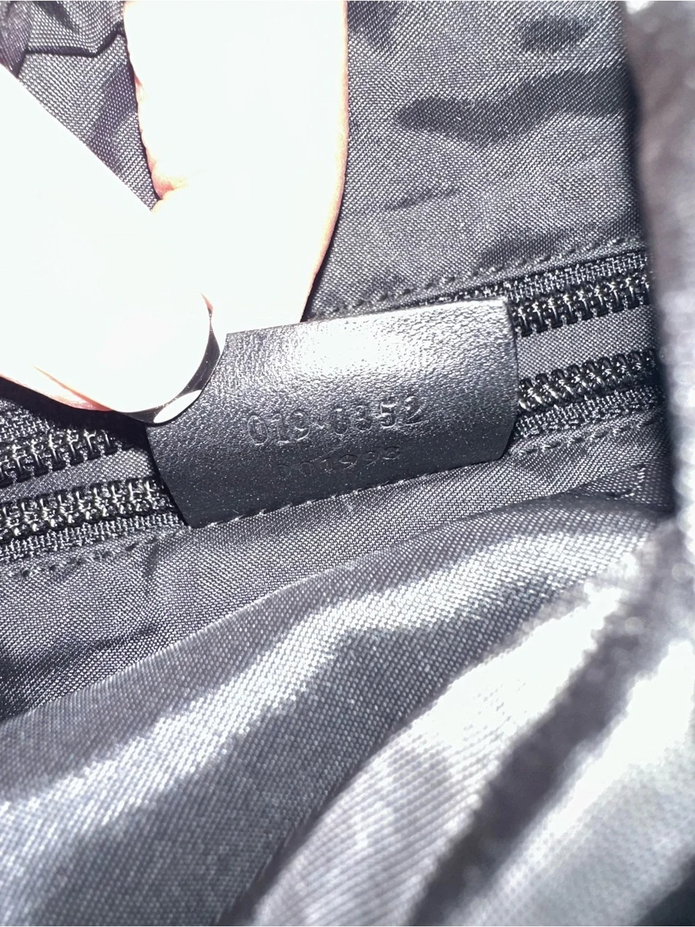 Vintage Gucci Black Nylon Leather Backpack